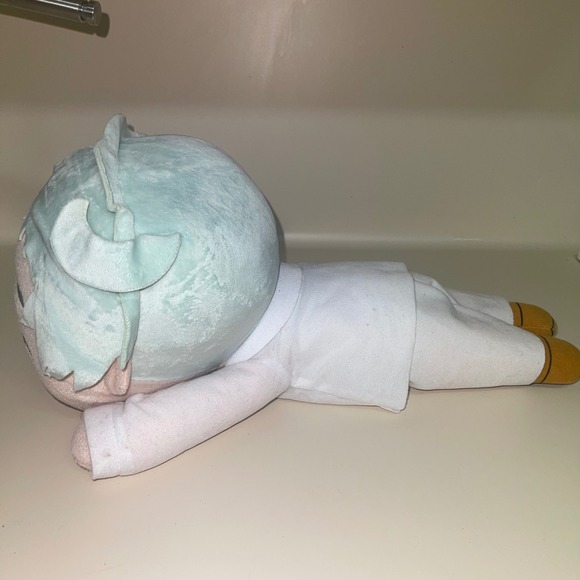 Anime Style Plush Doll – Laying Down – Blue Hair – 18 inch – No Tags - Picture 3 of 9